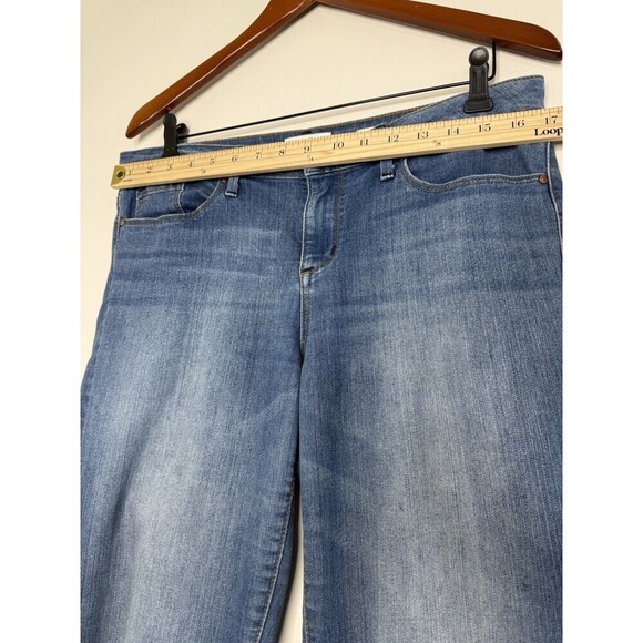 Jessica simpson jeans 10 rolled crop skinny blue dark wash mid rise denim - Picture 5 of 13